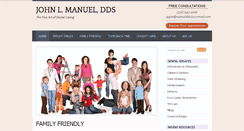 Desktop Screenshot of johnmanueldds.com