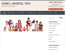Tablet Screenshot of johnmanueldds.com